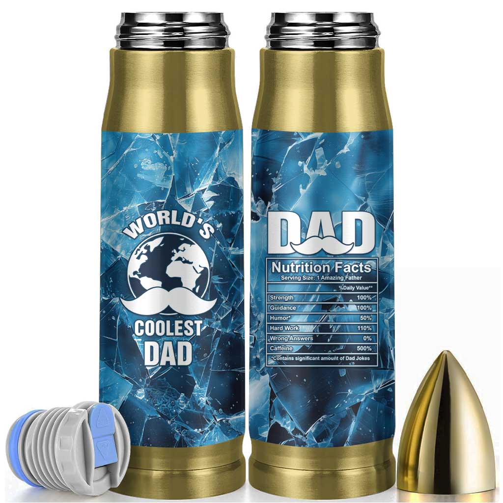 Gifts For Dad Bullet Tumbler World's Coolest Dad No.1 Dad