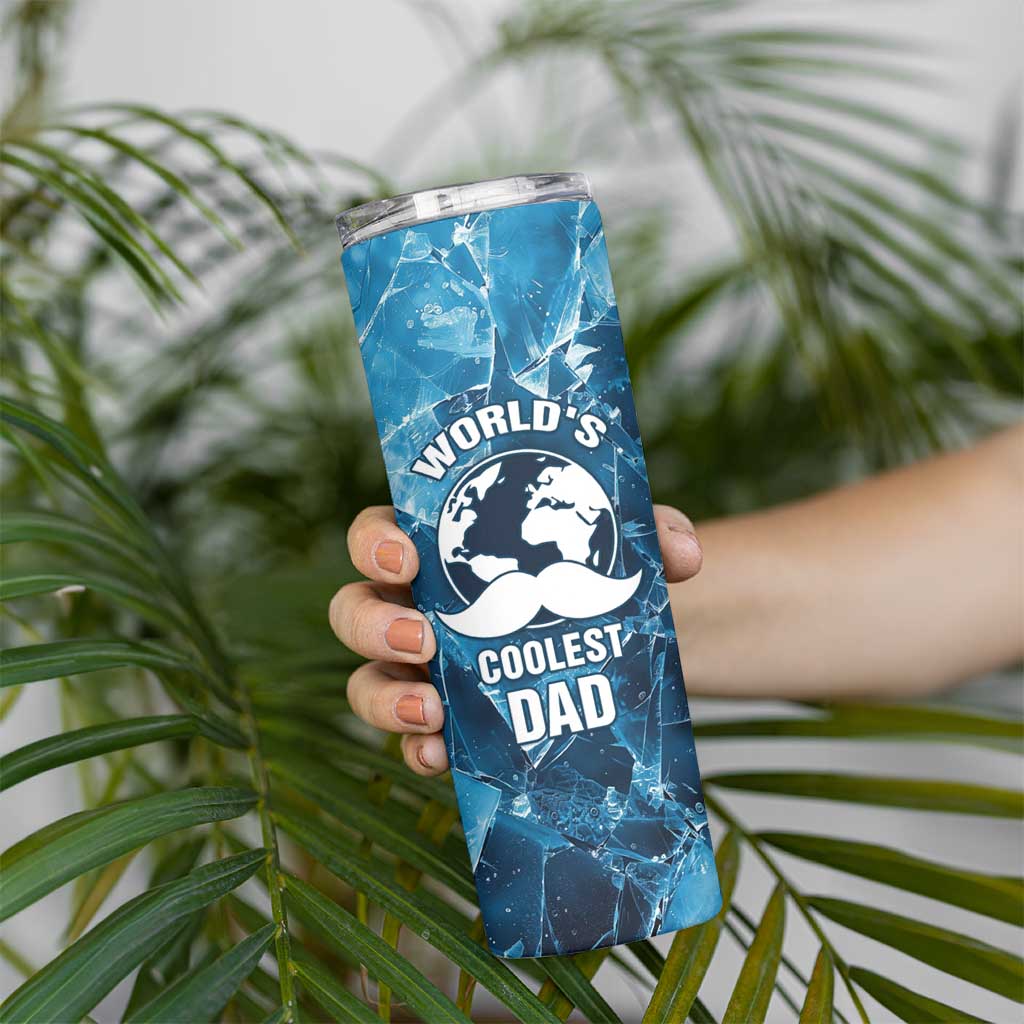Gifts For Dad Skinny Tumbler World's Coolest Dad No.1 Dad - Wonder Print Shop
