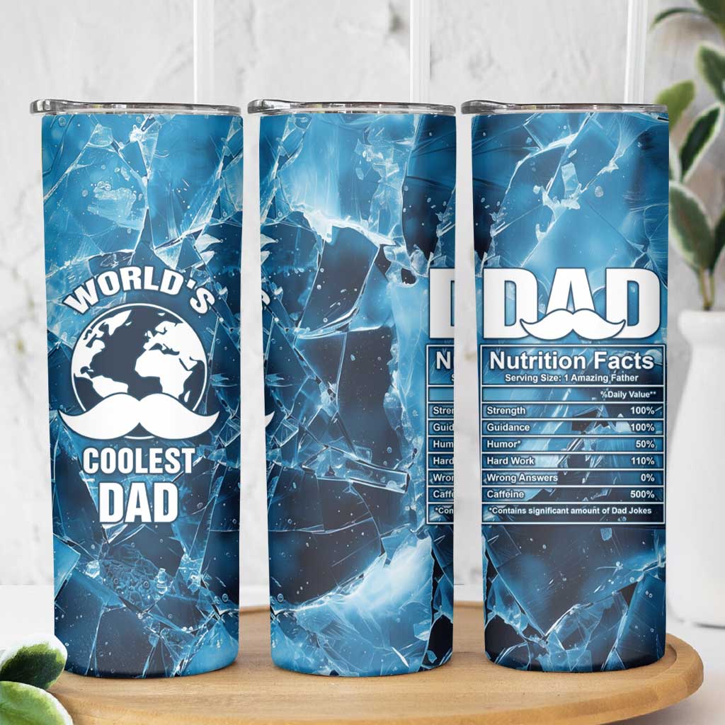 Gifts For Dad Skinny Tumbler World's Coolest Dad No.1 Dad - Wonder Print Shop