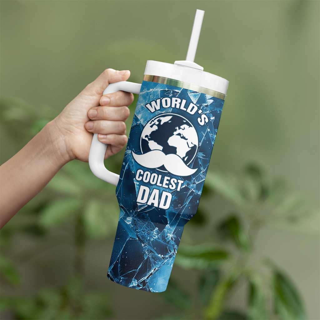 Gifts For Dad Tumbler With Handle World's Coolest Dad No.1 Dad - Wonder Print Shop