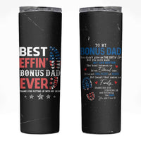 Gifts For Bonus Dad Skinny Tumbler Best Effin' Bonus Dad Ever Thank You Step Dad