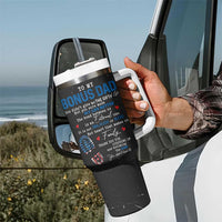 Gifts For Bonus Dad Tumbler With Handle Best Effin' Bonus Dad Ever Thank You Step Dad