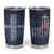 Blessed Dad Christian Tumbler Cup Christ Cross Patriotic American Flag - Wonder Print Shop