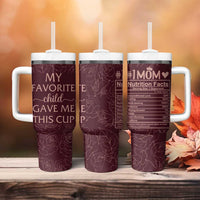 Gifts For Mom Tumbler With Handle My Favorite Child Gave Me This Cup - Wonder Print Shop