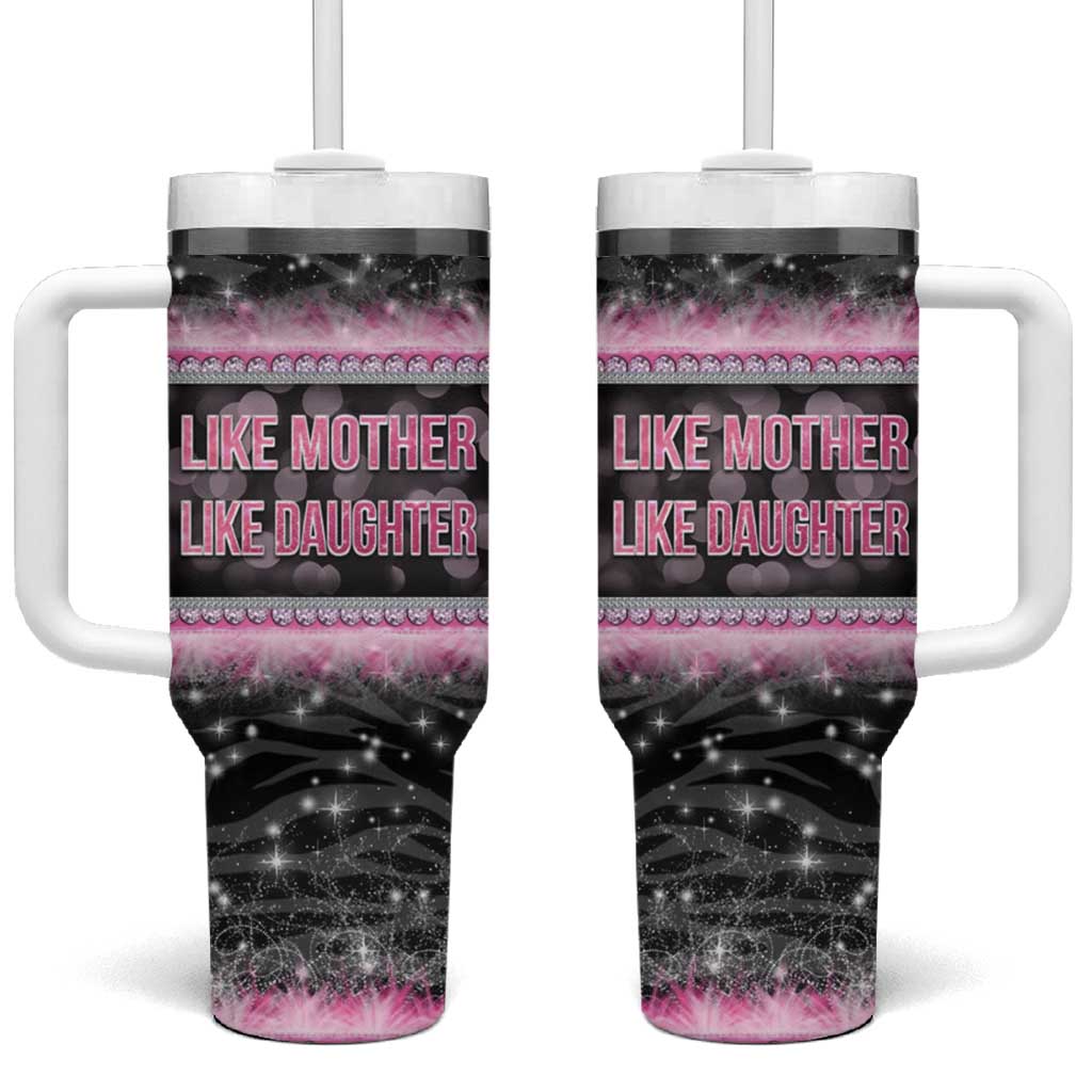 Gifts For Mom Tumbler With Handle Like Mother Like Daughter Slay Mom - Wonder Print Shop