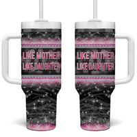 Gifts For Mom Tumbler With Handle Like Mother Like Daughter Slay Mom - Wonder Print Shop