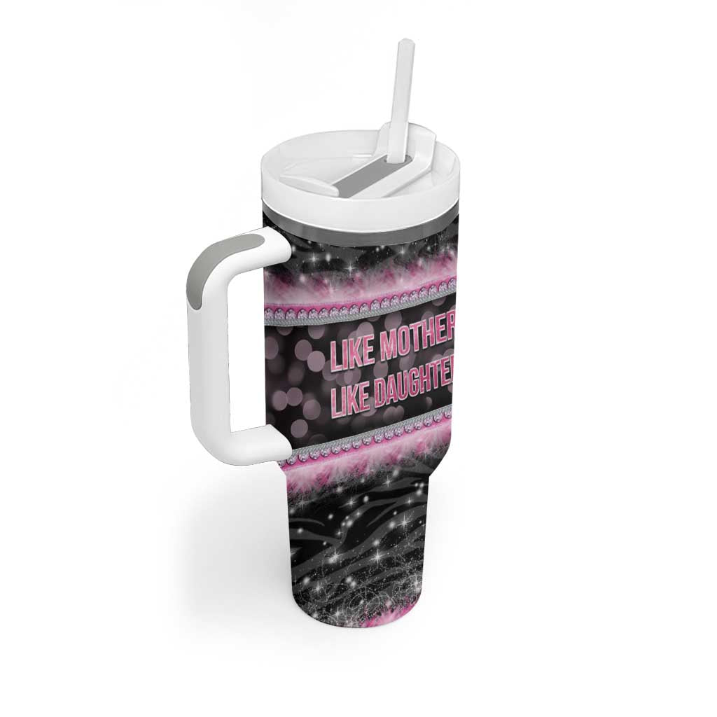 Gifts For Mom Tumbler With Handle Like Mother Like Daughter Slay Mom - Wonder Print Shop