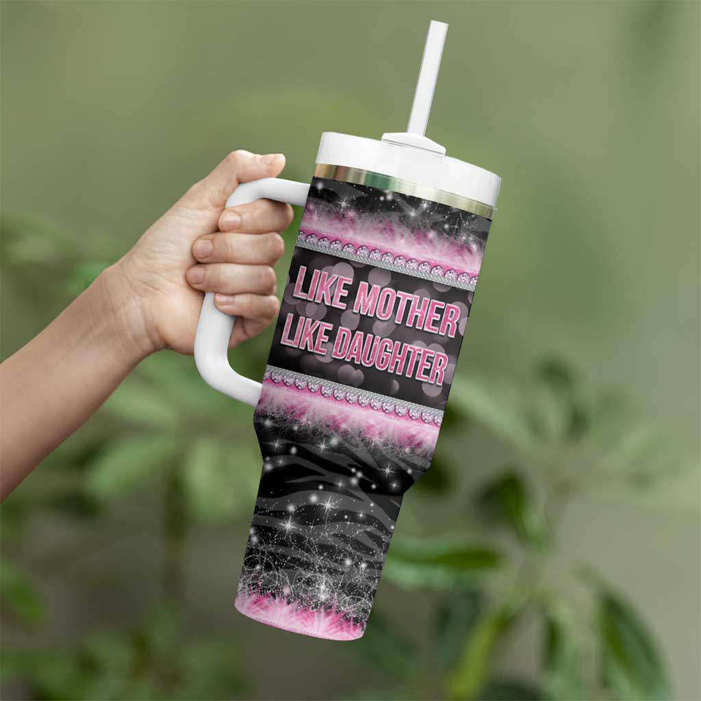 Gifts For Mom Tumbler With Handle Like Mother Like Daughter Slay Mom - Wonder Print Shop