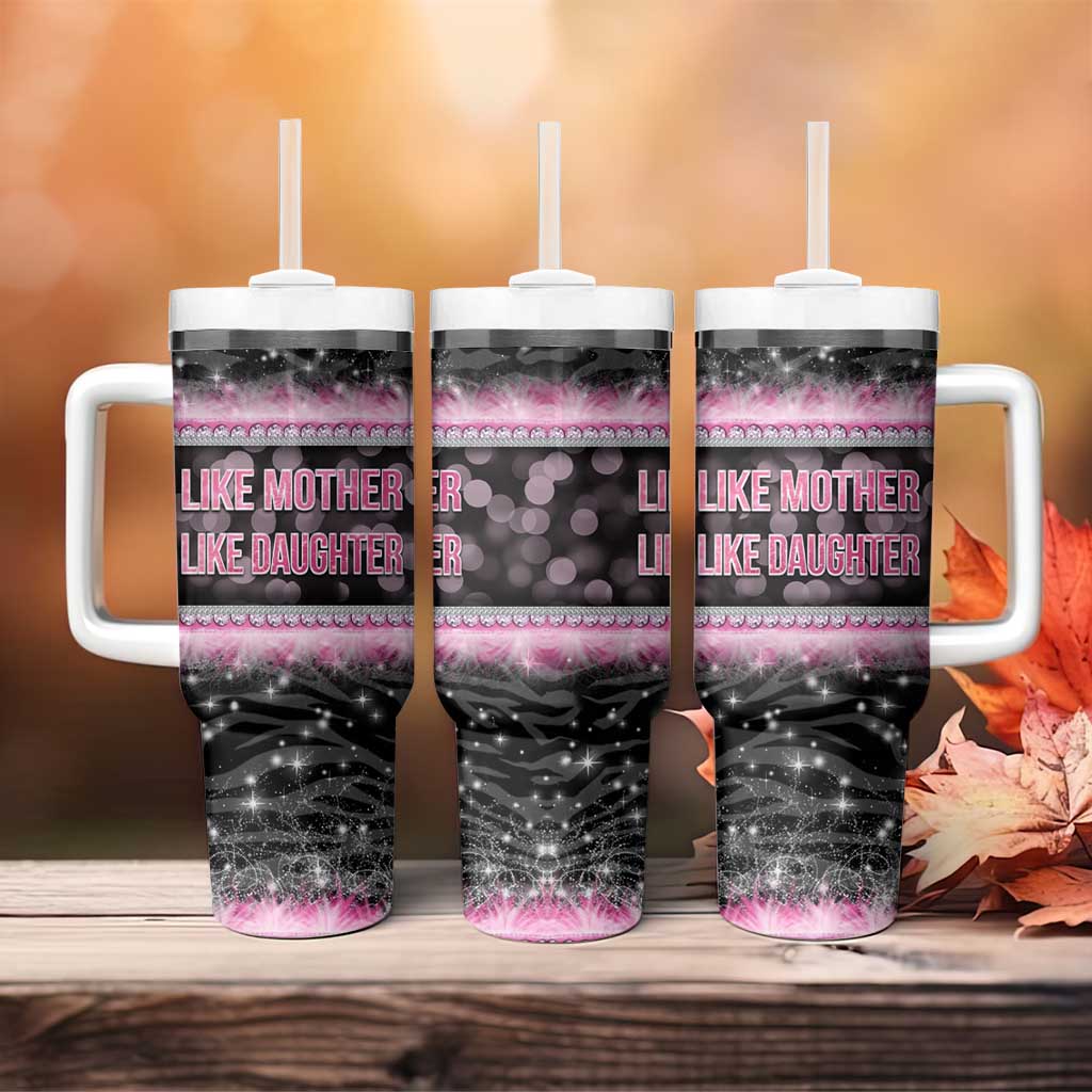 Gifts For Mom Tumbler With Handle Like Mother Like Daughter Slay Mom - Wonder Print Shop
