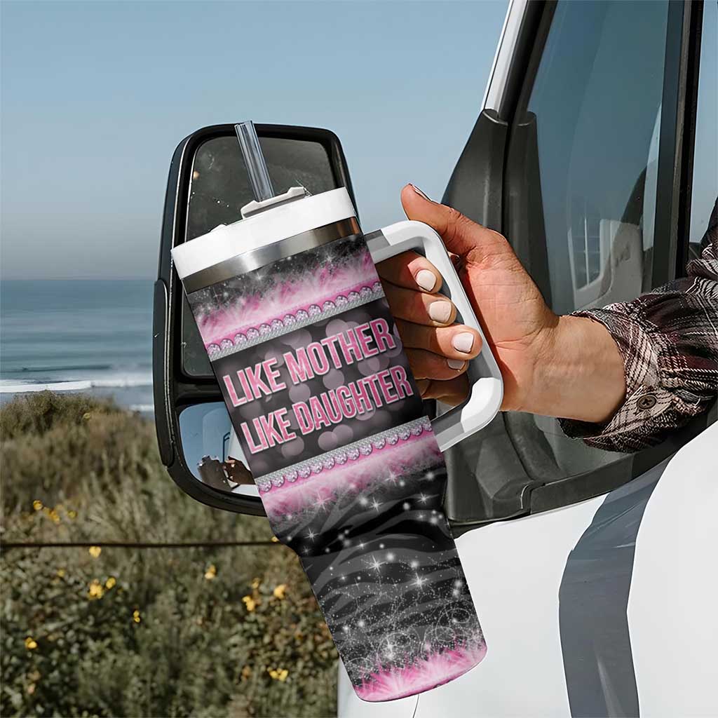 Gifts For Mom Tumbler With Handle Like Mother Like Daughter Slay Mom - Wonder Print Shop