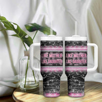 Gifts For Mom Tumbler With Handle Like Mother Like Daughter Slay Mom - Wonder Print Shop