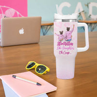Gifts For Mom Tumbler With Handle Like Mother Like Daughter Oh Crap - Wonder Print Shop