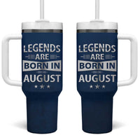Funny Birthday Gifts For Men Tumbler With Handle Legends Are Born In August - Wonder Print Shop