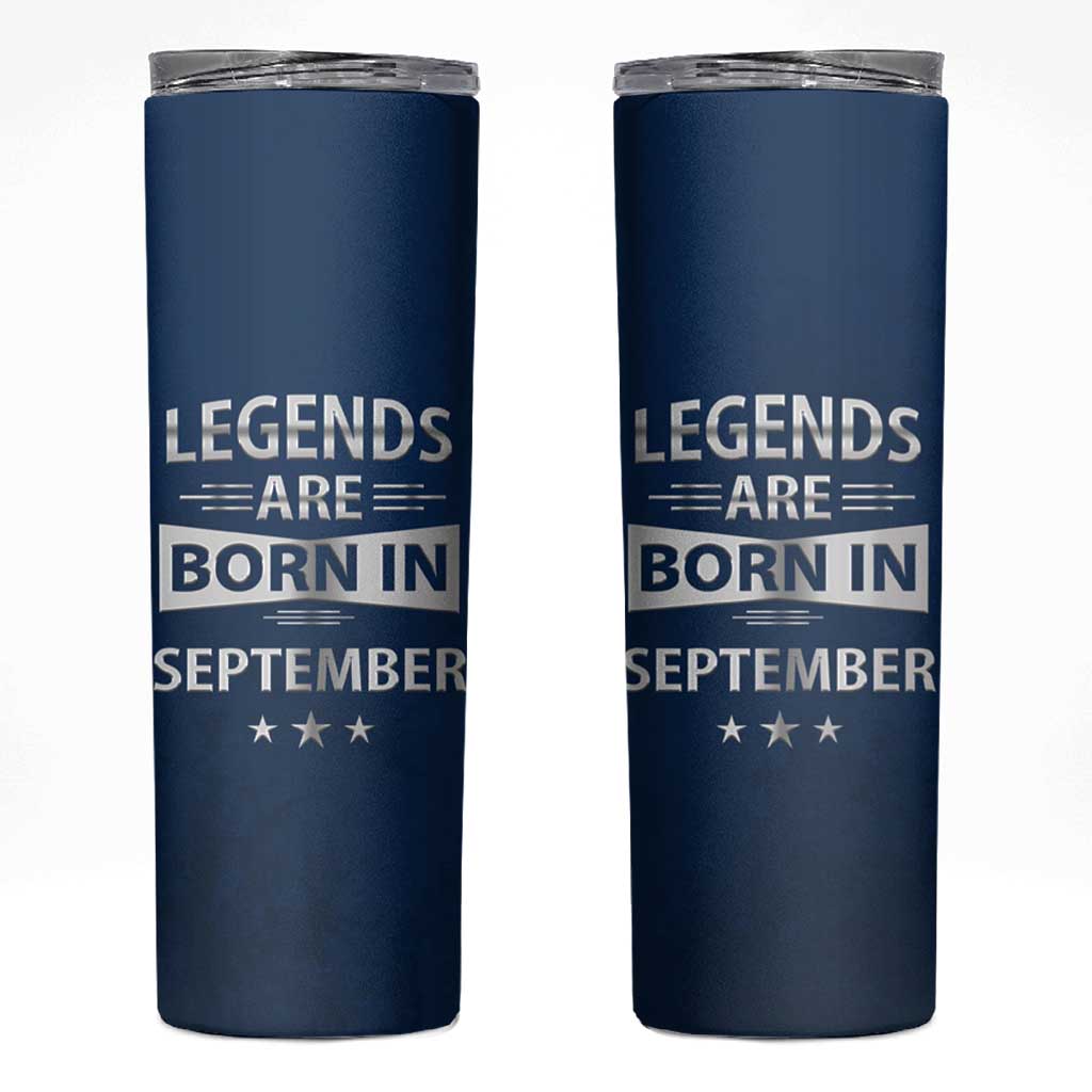 Funny Birthday Gifts For Men Skinny Tumbler Legends Are Born In September - Wonder Print Shop