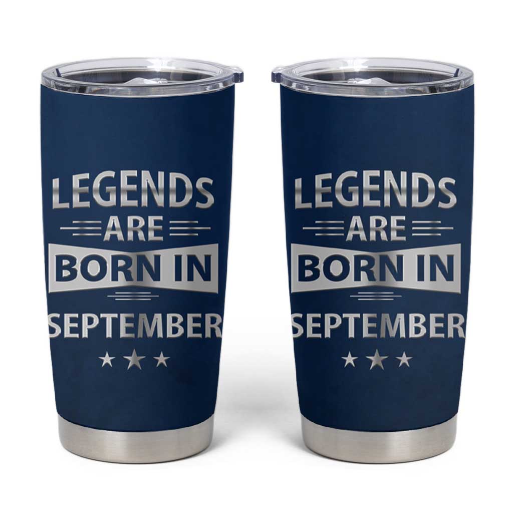 Funny Birthday Gifts For Men Tumbler Cup Legends Are Born In September - Wonder Print Shop
