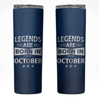 Funny Birthday Gifts For Men Skinny Tumbler Legends Are Born In October - Wonder Print Shop