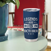 Funny Birthday Gifts For Men Tumbler Cup Legends Are Born In October - Wonder Print Shop