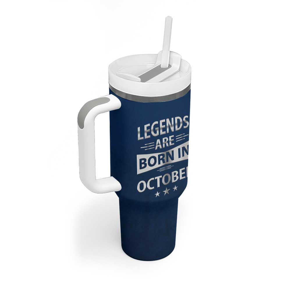 Funny Birthday Gifts For Men Tumbler With Handle Legends Are Born In October - Wonder Print Shop