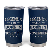 Funny Birthday Gifts For Men Tumbler Cup Legends Are Born In November - Wonder Print Shop