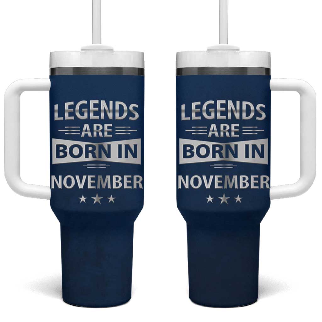 Funny Birthday Gifts For Men Tumbler With Handle Legends Are Born In November - Wonder Print Shop