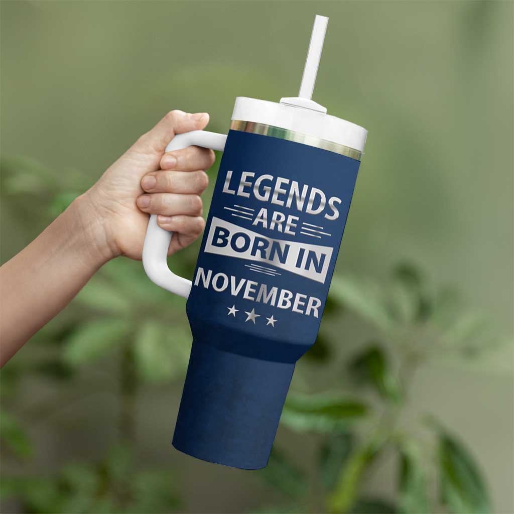 Funny Birthday Gifts For Men Tumbler With Handle Legends Are Born In November - Wonder Print Shop