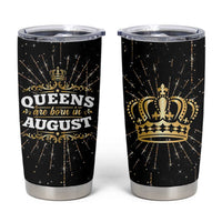 Birthday Gifts For Women Tumbler Cup Queens Are Born In August - Wonder Print Shop