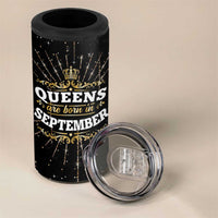 Birthday Gifts For Women 4 in 1 Can Cooler Tumbler Queens Are Born In September - Wonder Print Shop