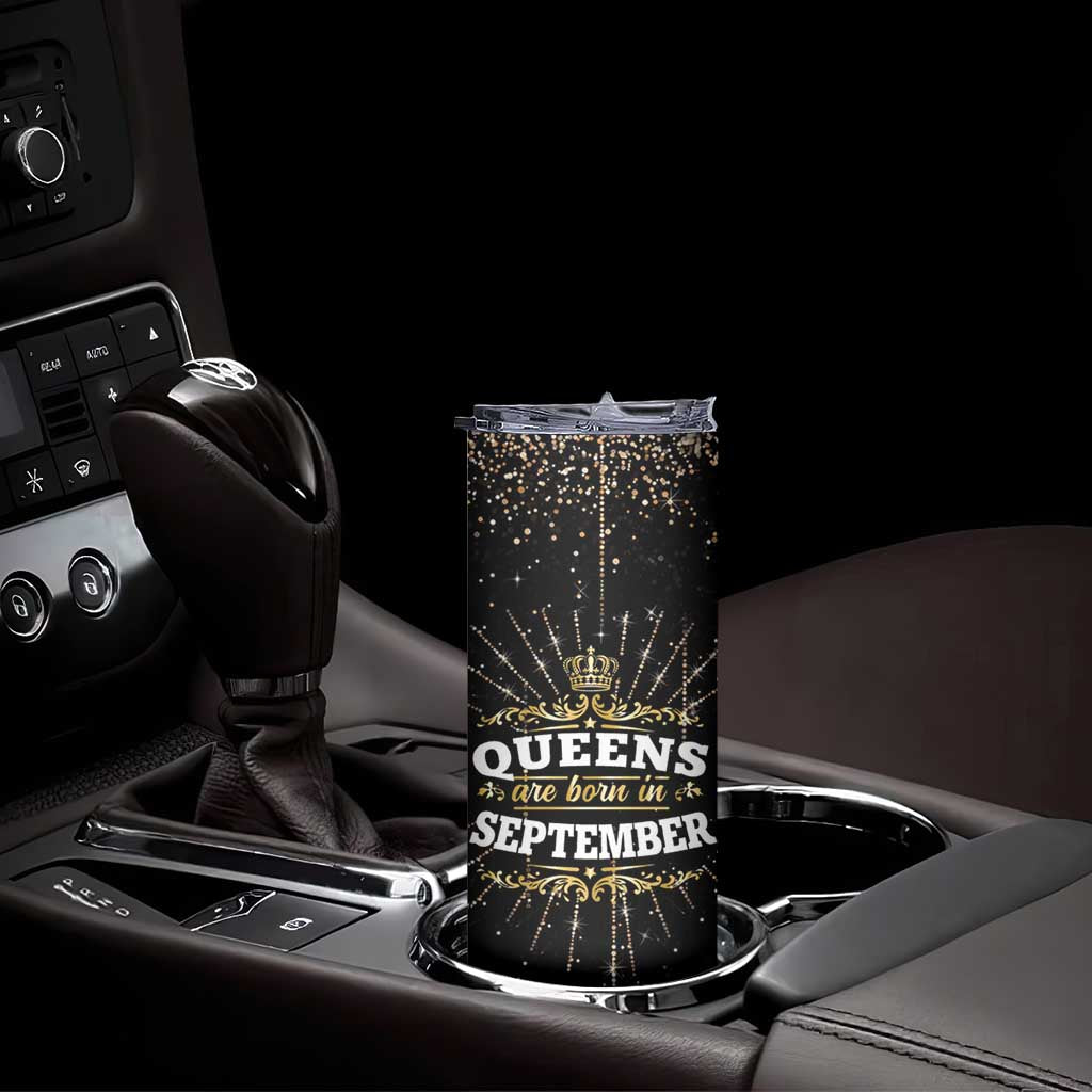 Birthday Gifts For Women Skinny Tumbler Queens Are Born In September - Wonder Print Shop