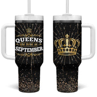 Birthday Gifts For Women Tumbler With Handle Queens Are Born In September - Wonder Print Shop