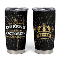 Birthday Gifts For Women Tumbler Cup Queens Are Born In October - Wonder Print Shop