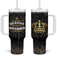 Birthday Gifts For Women Tumbler With Handle Queens Are Born In November - Wonder Print Shop