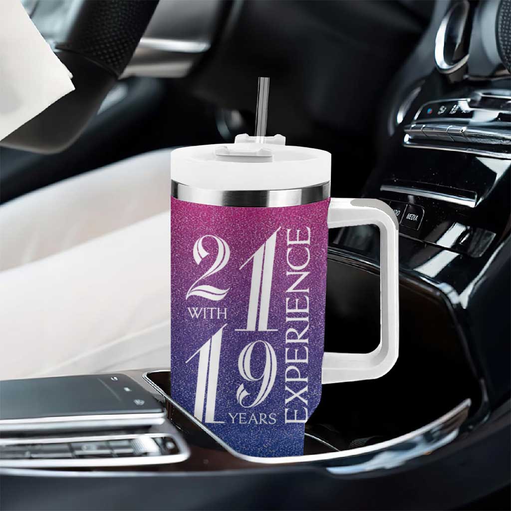 Funny Birthday Gifts Tumbler With Handle 21 With 19 Years Experience - Wonder Print Shop