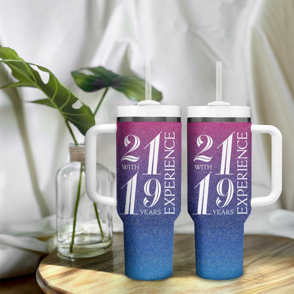 Funny Birthday Gifts Tumbler With Handle 21 With 19 Years Experience - Wonder Print Shop