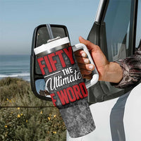 50th Birthday Gift Tumbler With Handle Fifty The Ultimate F World - Wonder Print Shop