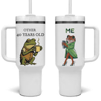 40th Birthday Gifts for Women Tumbler With Handle Funny Frog Other And You - Wonder Print Shop