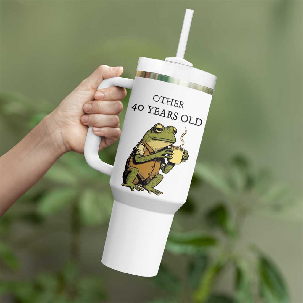 40th Birthday Gifts for Women Tumbler With Handle Funny Frog Other And You - Wonder Print Shop