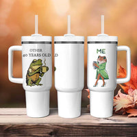 40th Birthday Gifts for Women Tumbler With Handle Funny Frog Other And You - Wonder Print Shop
