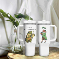40th Birthday Gifts for Women Tumbler With Handle Funny Frog Other And You - Wonder Print Shop