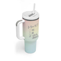 40th Birthday Gifts for Women Tumbler With Handle Is You 40? Bitch I Might Be - Wonder Print Shop