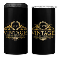 Funny Birthday Gifts 4 in 1 Can Cooler Tumbler Vintage 1974 Aged To Perfection 50th Birthday - Wonder Print Shop