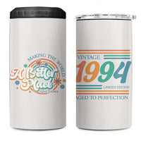Funny Birthday Gifts For Women 4 in 1 Can Cooler Tumbler Aged To Perfection 30th Birthday Making The World A Better Place Since 1994 - Wonder Print Shop