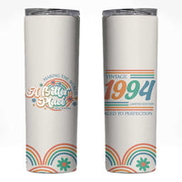 Funny Birthday Gifts For Women Skinny Tumbler Aged To Perfection 30th Birthday Making The World A Better Place Since 1994 - Wonder Print Shop