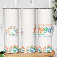 Funny Birthday Gifts For Women Skinny Tumbler Aged To Perfection 30th Birthday Making The World A Better Place Since 1994 - Wonder Print Shop