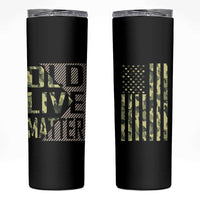 Gifts For Old Men Skinny Tumbler Old Lives Matter Camo Funny Birthday Gift - Wonder Print Shop