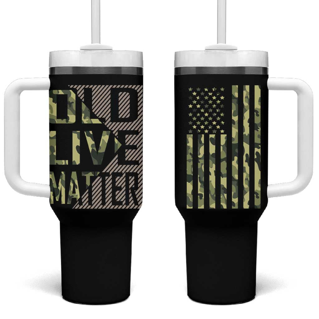 Gifts For Old Men Tumbler With Handle Old Lives Matter Camo Funny Birthday Gift - Wonder Print Shop