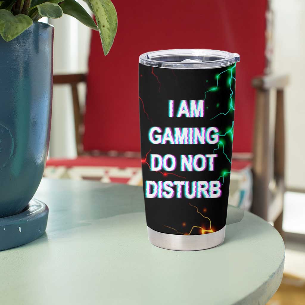 Gifts For Gamer Tumbler Cup I Am Gaming Do Not Disturb - Wonder Print Shop