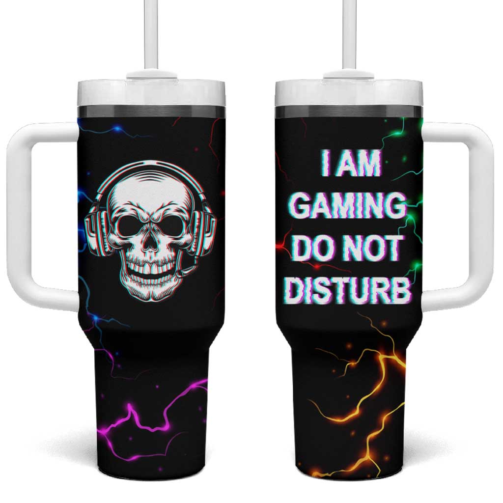 Gifts For Gamer Tumbler With Handle I Am Gaming Do Not Disturb - Wonder Print Shop