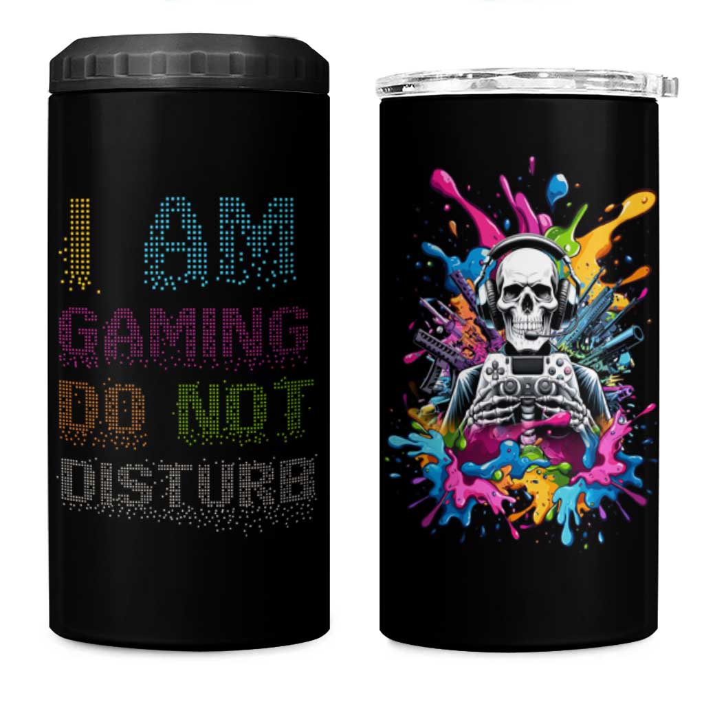 Funny Gamer 4 in 1 Can Cooler Tumbler I Am Gaming Do Not Disturb - Wonder Print Shop