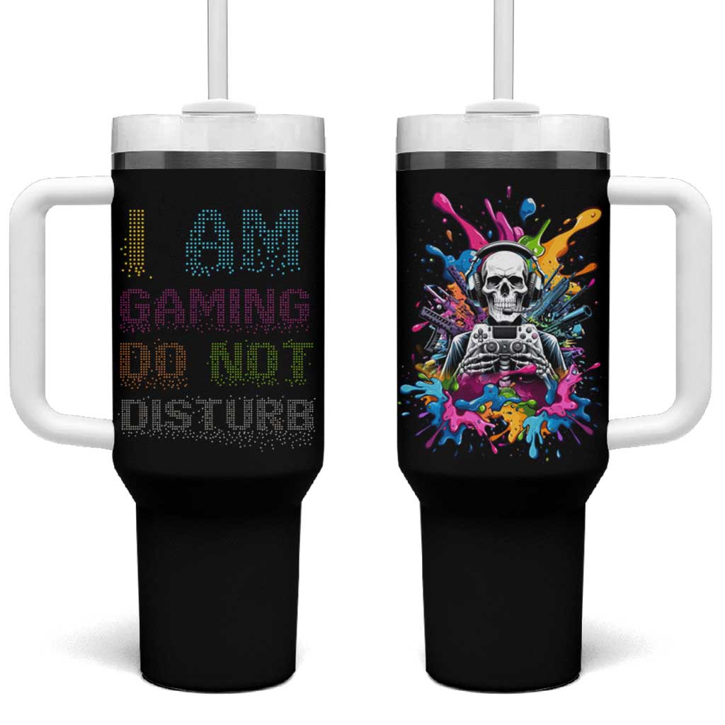 Funny Gamer Tumbler With Handle I Am Gaming Do Not Disturb - Wonder Print Shop