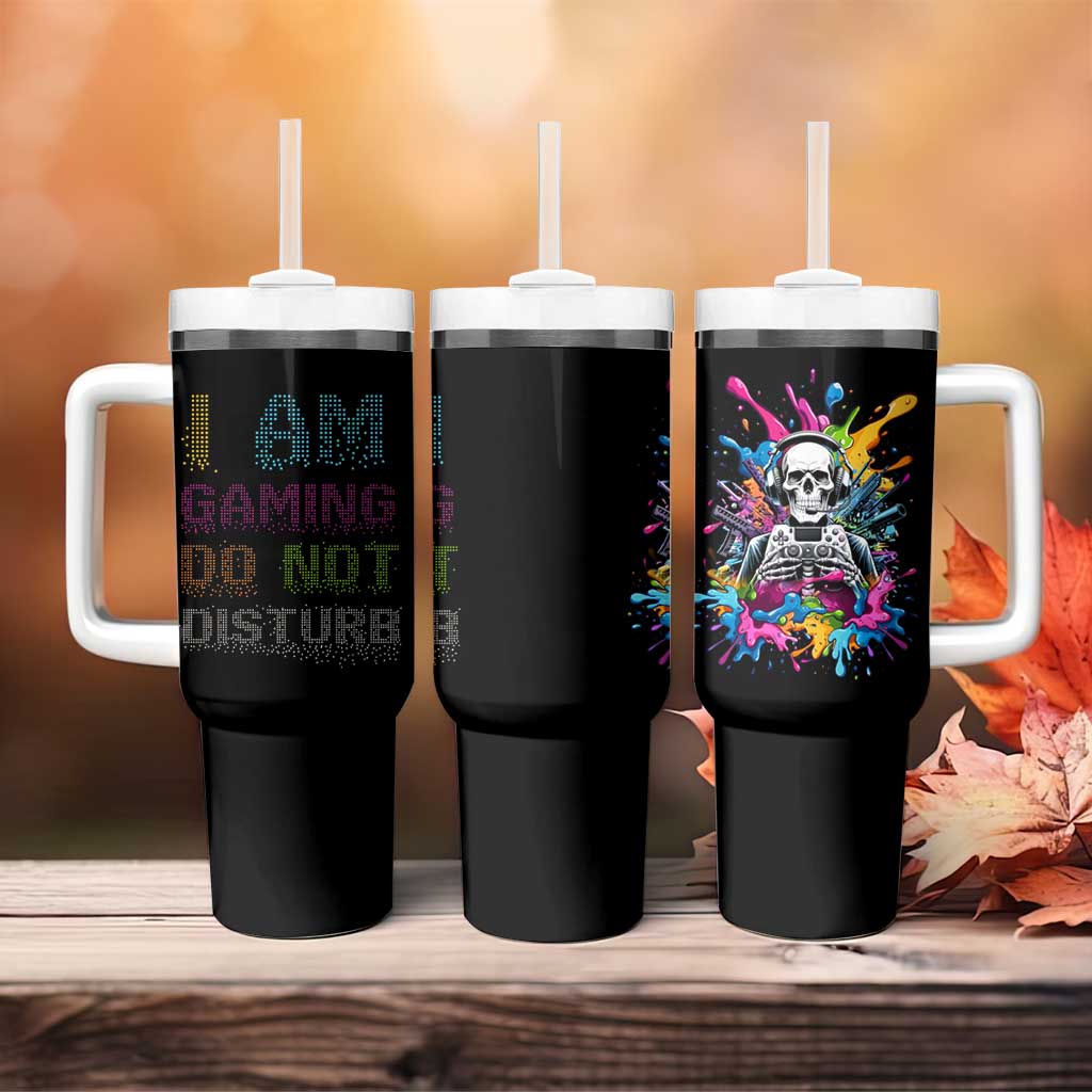 Funny Gamer Tumbler With Handle I Am Gaming Do Not Disturb - Wonder Print Shop